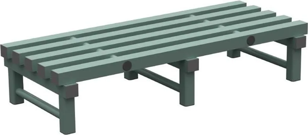 Étagère robuste Jackstack 1200x500x250mm avec lames REA imputrescibles