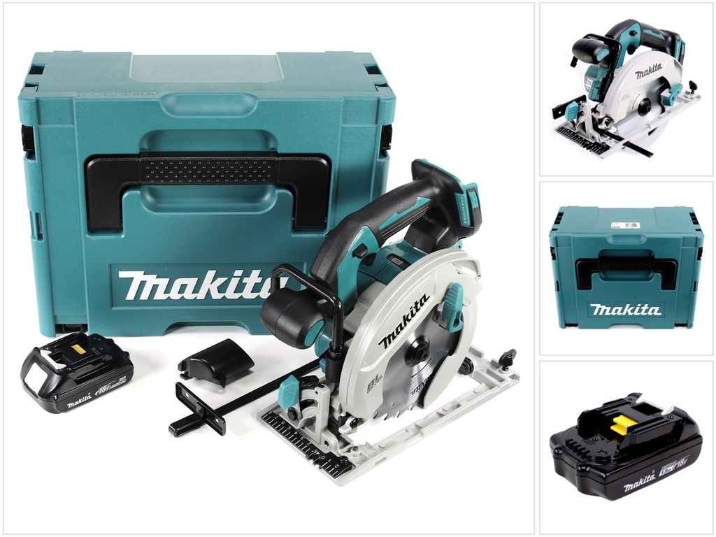 Makita DHS680Y1J, Zwart, Blauw, Zilver, 16,5 cm, 5000 Productafbeelding 