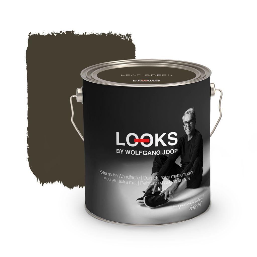 LOOKS by Wolfgang Joop Wandfarbe Matt Blattgrün 2,5L | Low VOC und A+ Design