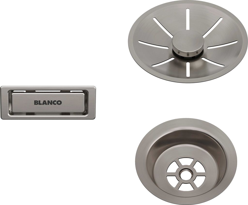BLANCO Ab- u. Überlaufset satin gold für Einzelbecken PVD Produktbild 