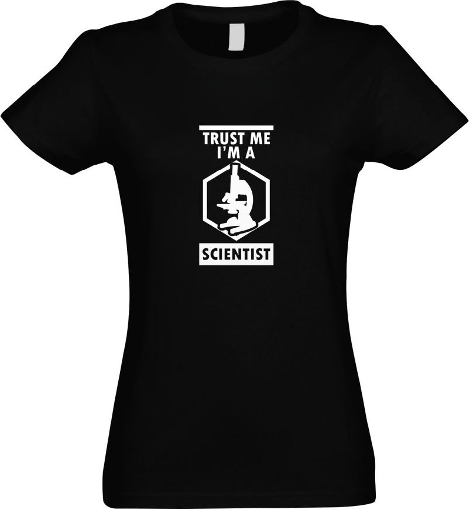 Kiwistar - T-Shirt tailliert - Damen - schwarz - Trust me, im a Scientist - mit Motiv Bedruckt - Funshirt Design - Sport - Freizeit - Damen - XXL