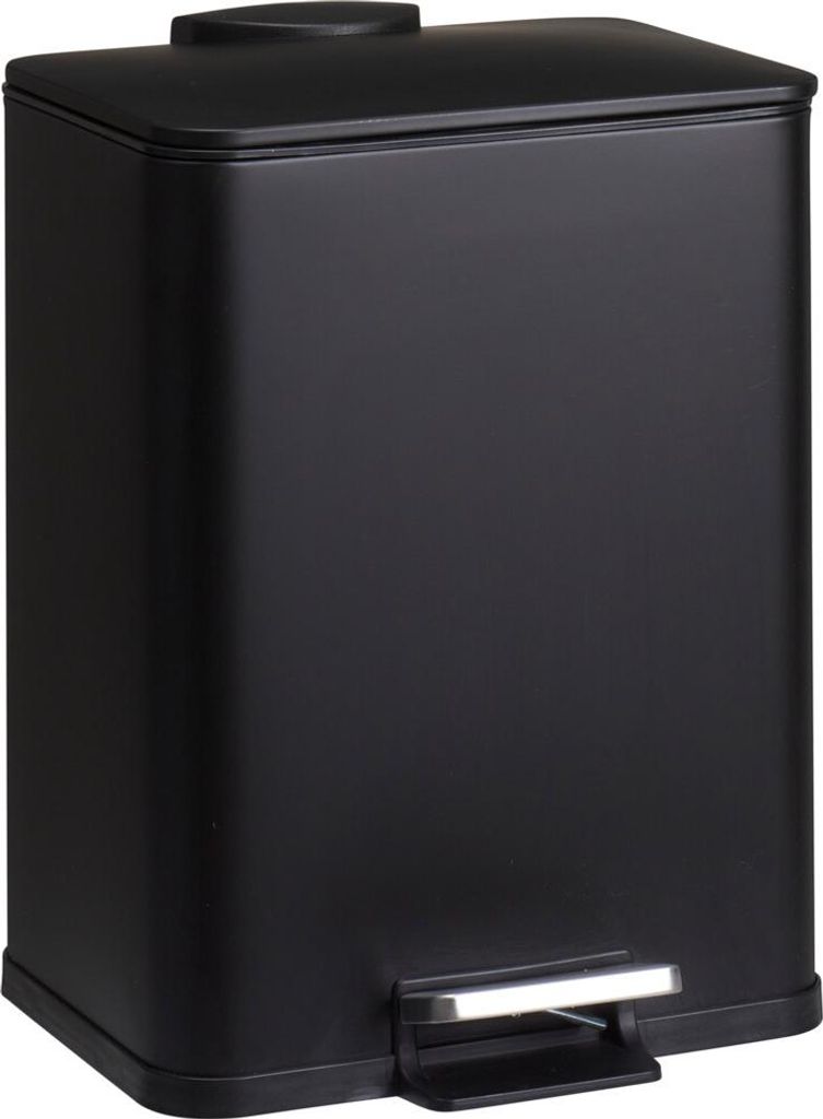 Poubelle métallique DELTA, noire, 20 L Image du produit 