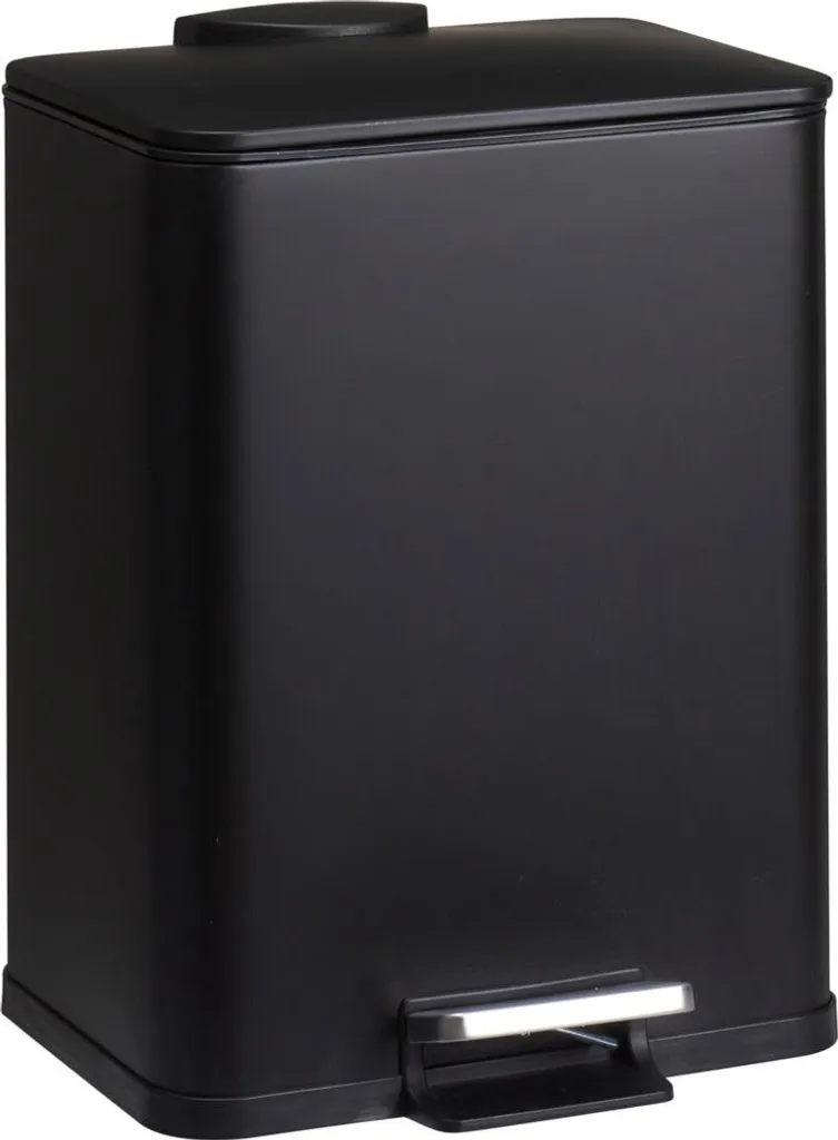 Poubelle de cuisine noire 20L en métal DELTA : l'élégance fonctionnelle