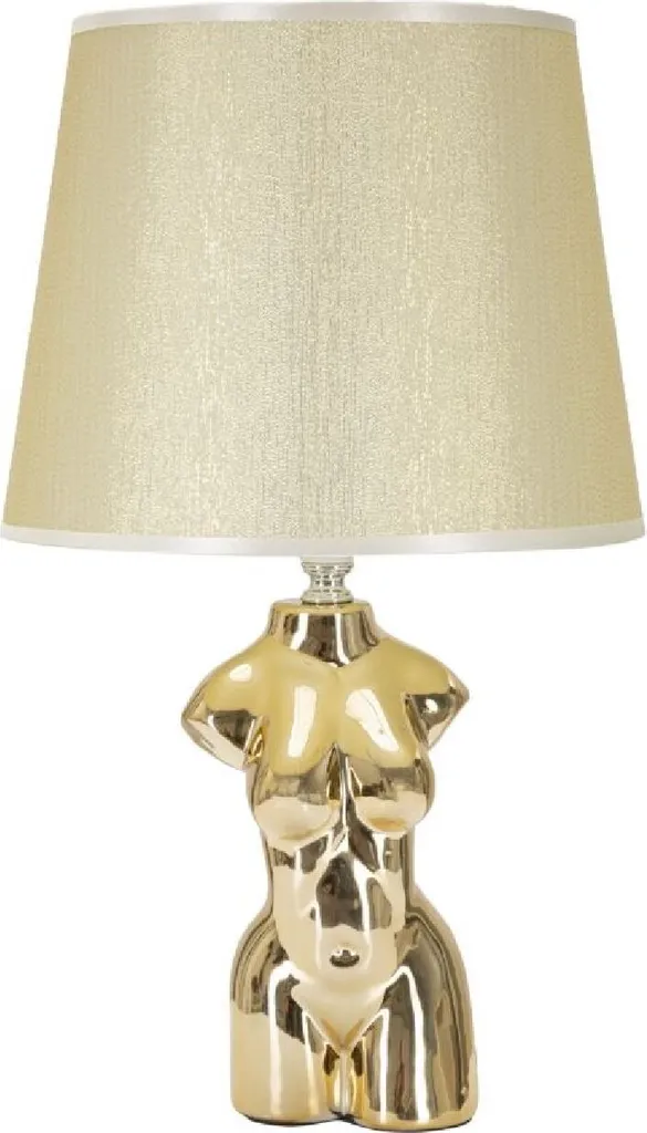 Mauro Ferretti lampada da tavolo Glam Frau E27 Ø 25x39,5 cm oro