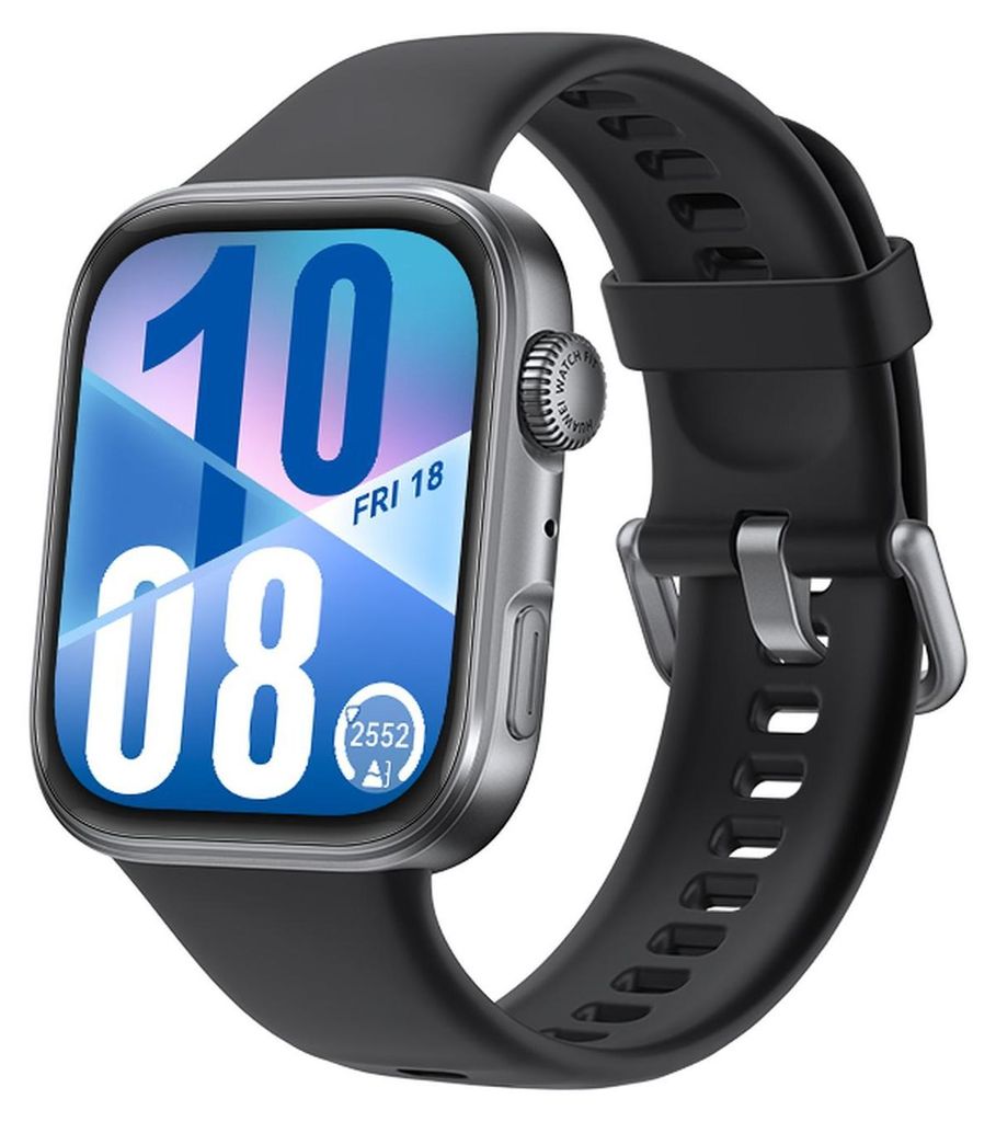 Huawei Watch FIT4, bracelet en Fluorelastomère noir, Image du produit 