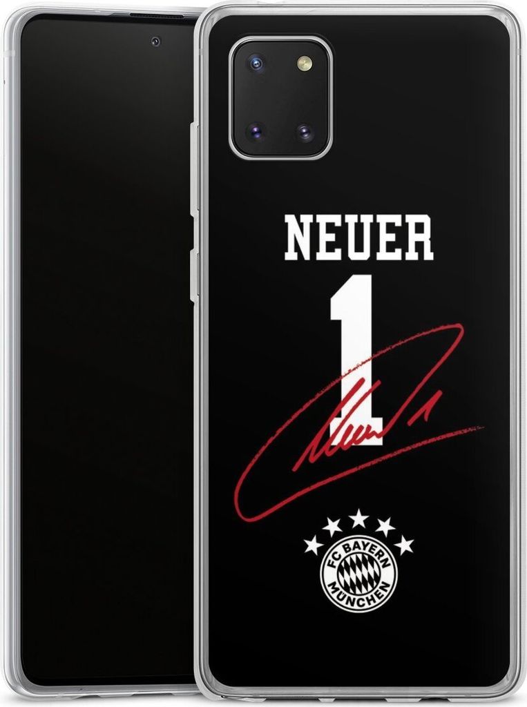 DeinDesign Handyhülle für Samsung Galaxy Note 10 lite Silikon Hülle Case Smartphone Schutzhülle FC Bayern München FCB Manuel Neuer