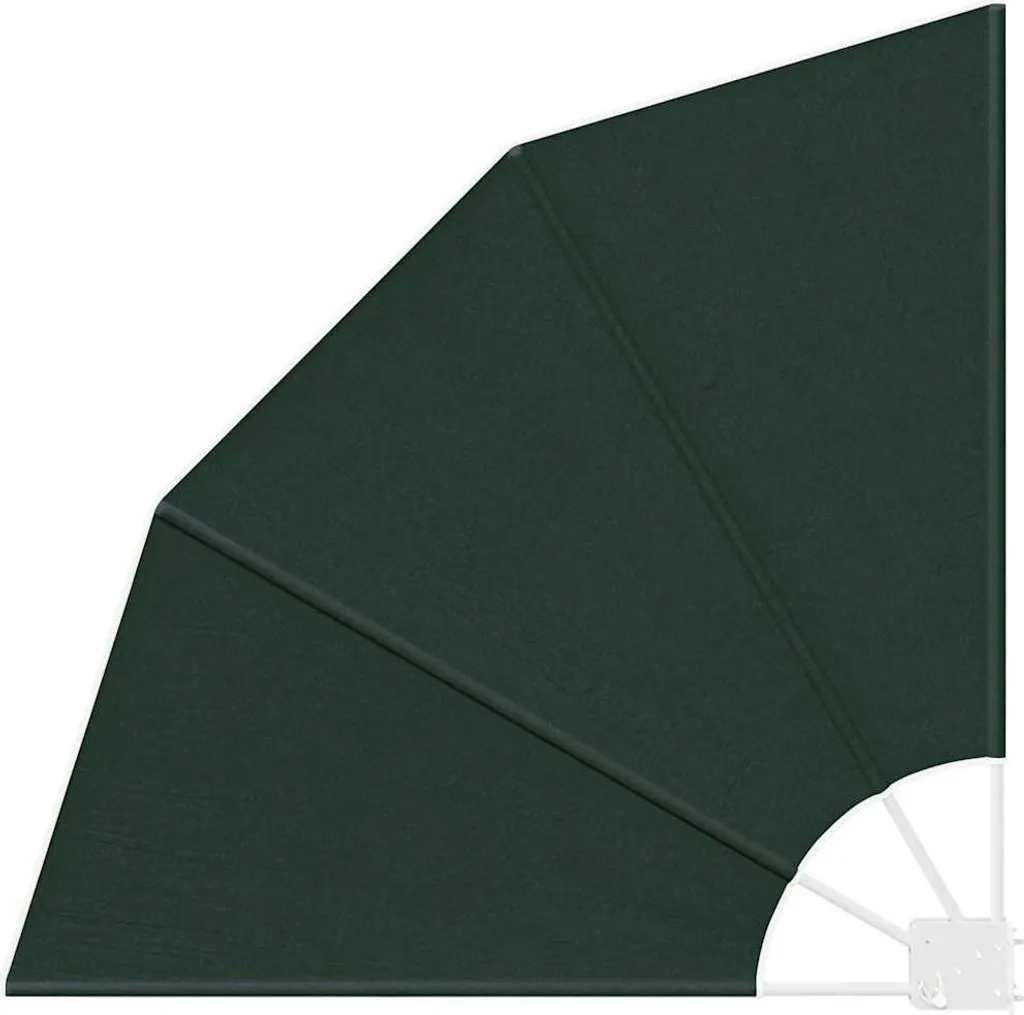 Écran d'occultation vert foncé 115x115 cm pour garde-corps balcon