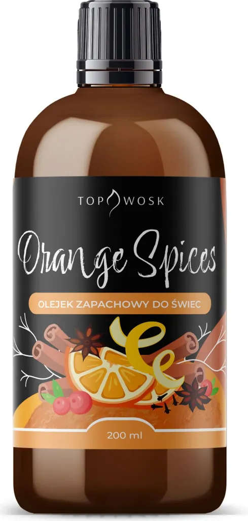 Huile parfumée Orange & Épices 200 ml - Parfum d'ambiance concentré