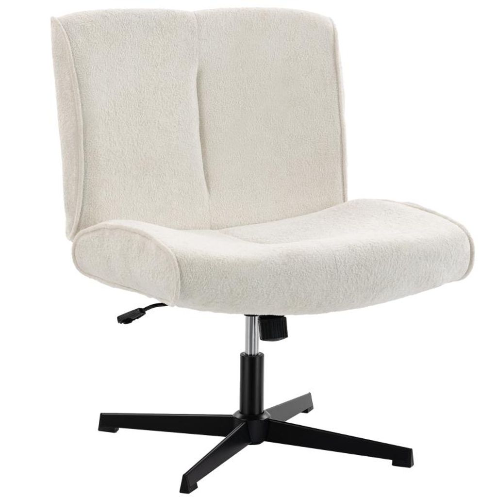 Lounge-Sessel – Schminkhocker – Schlafzimmerstuhl – 360°-Drehsessel – Höhenverstellbar – Geeignet für Wohn- und Schlafzimmer – 75 x ...