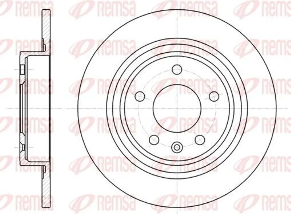 Disque de Frein Haute Performance REMSA 13502139 pour Opel Astra et Volt