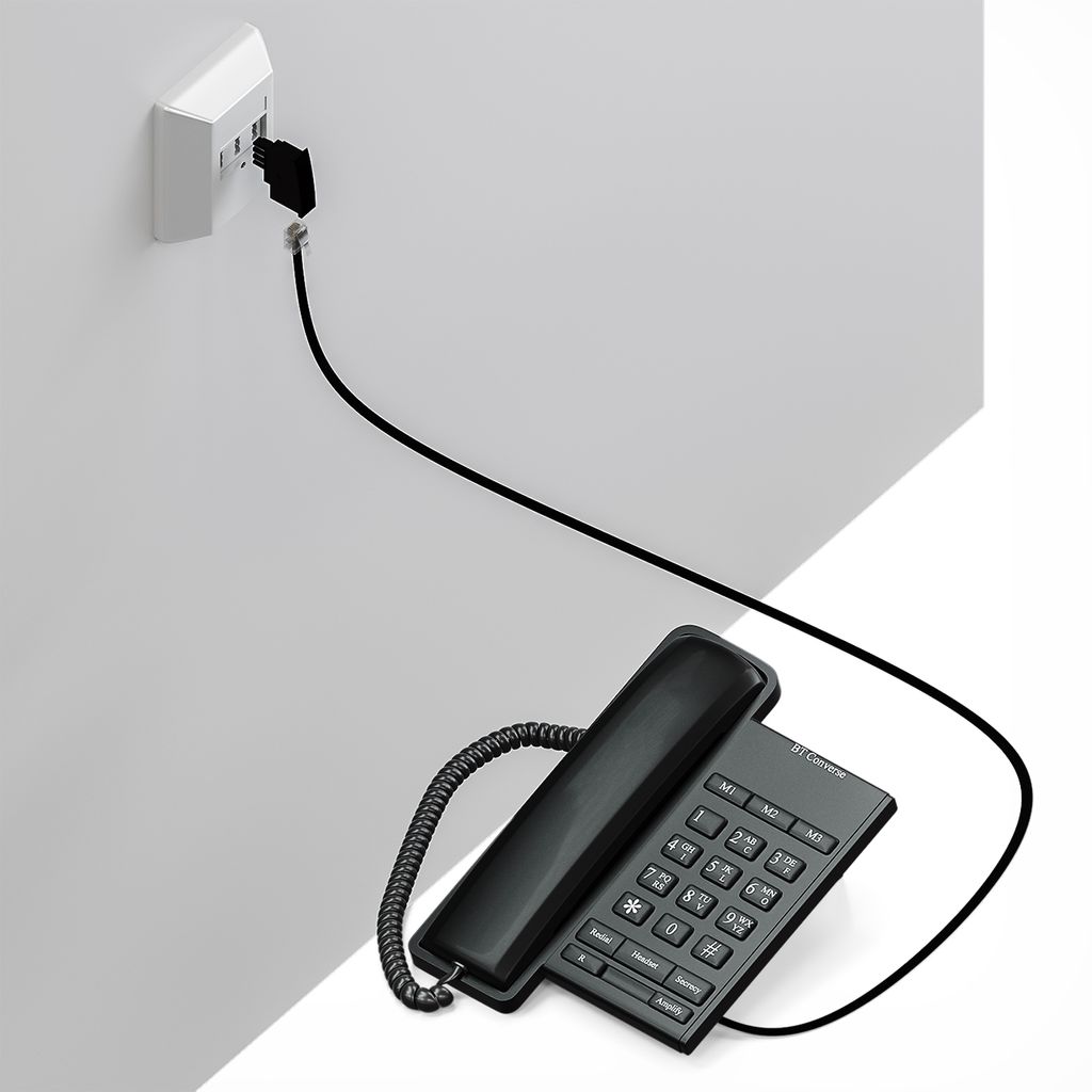 deleyCON Telefon Adapter Stecker TAE-F Stecker auf RJ11 Produktbild 3