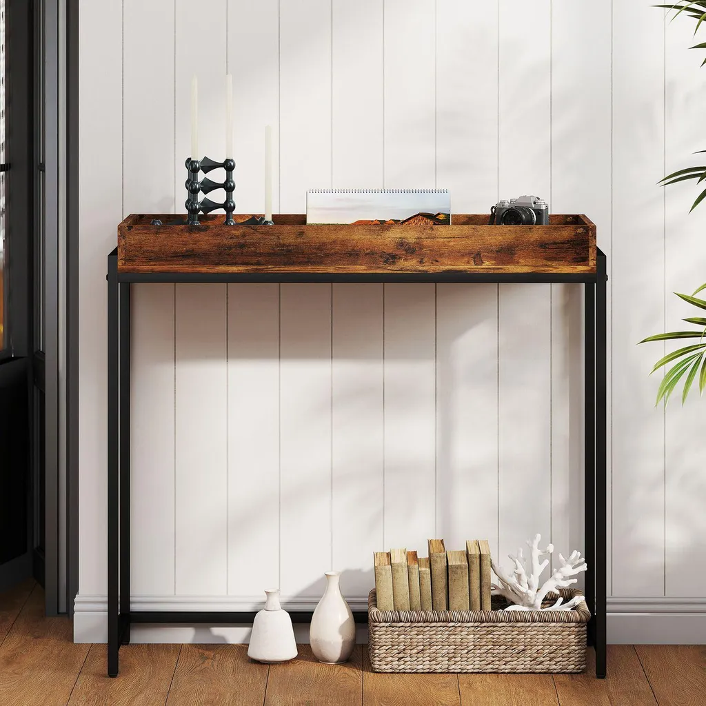 Console étroite stable anti-oscillation pour entrée et salon