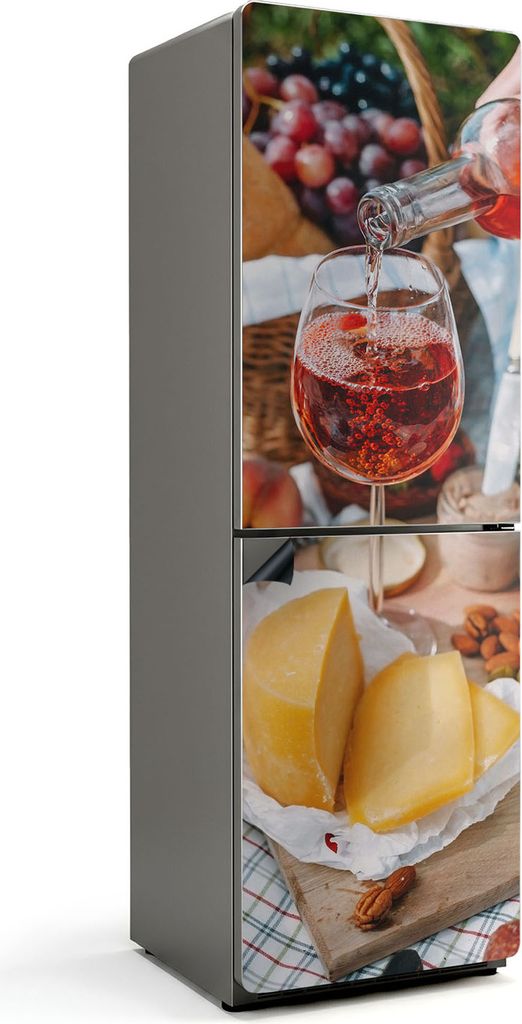Picknick im Freien – Magnetische Kühlschrank Abdeckung – Dekorfolie magnetisch Küche – Kühlschrank Magnet Deko – selbstklebende Magnetta...