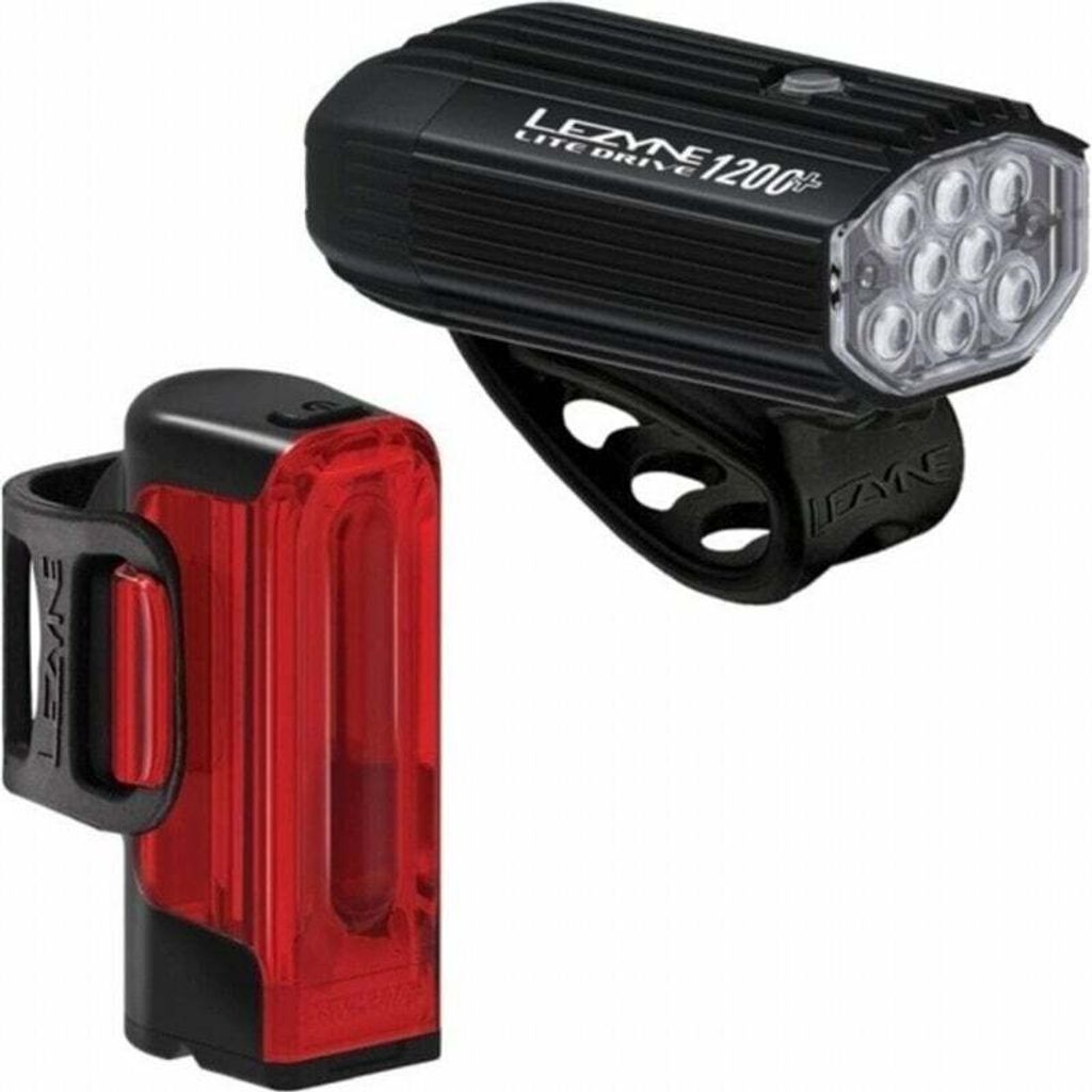 Lezyne Lite Drive 1200+/Strip Drive Pro 400+ Pair Satin Produktbild 