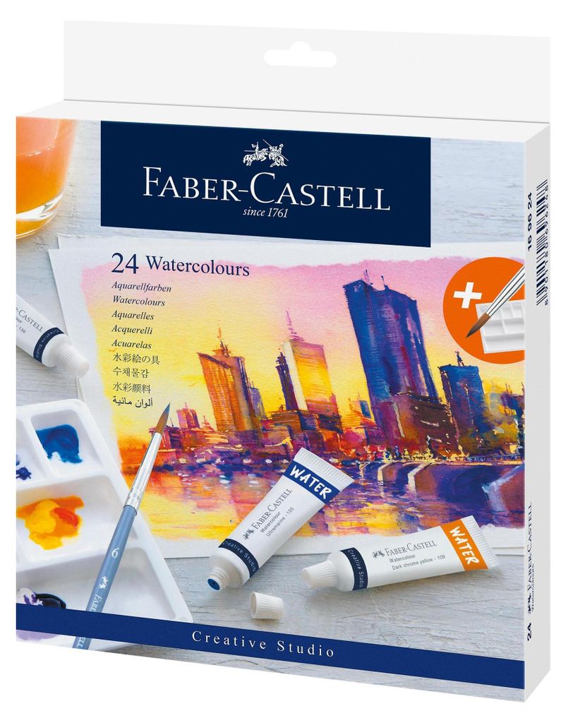 Farby akwarelowe Creative Studio w tubkach 24 kolory x 9ml Zdjęcie produktu 