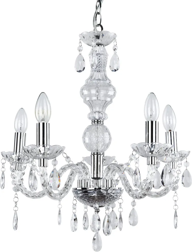 Lustre plafonnier chrome et cristal : fini l'éclairage terne et sombre