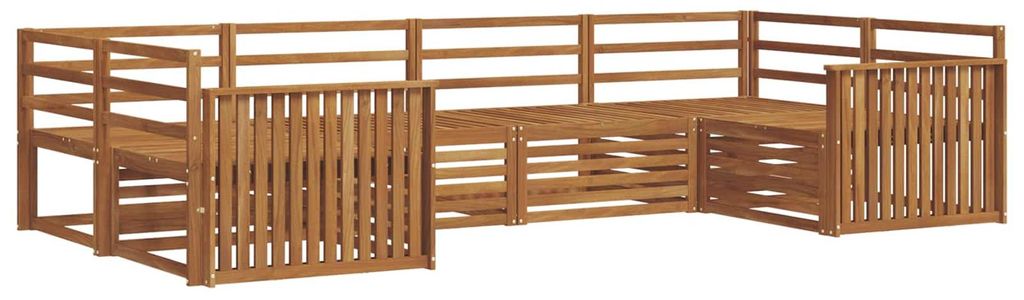 vidaXL Outdoor-Sofagarnitur 6 pcs Natur