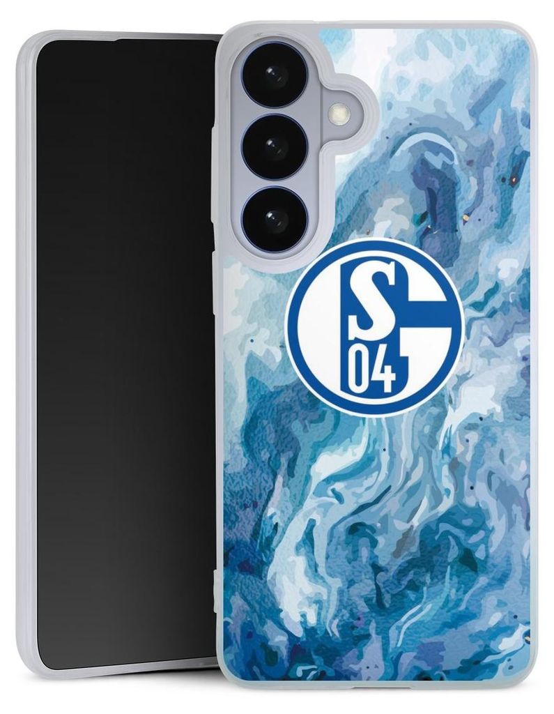 DeinDesign Slim Hülle für Samsung Galaxy S26+ Silikon Case Ultra Dünn Handyhülle FC Schalke 04 Fanartikel Logo