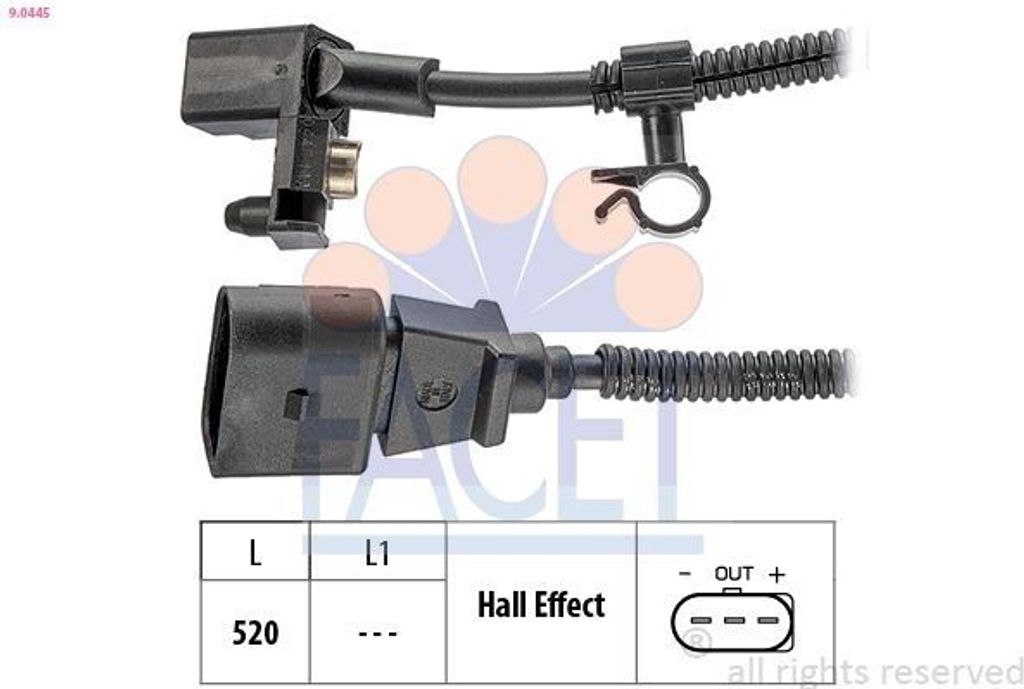 FACET 9.0445 Kurbelwellensensor Impulsgeber für VW Golf IV Schrägheck (1J1)