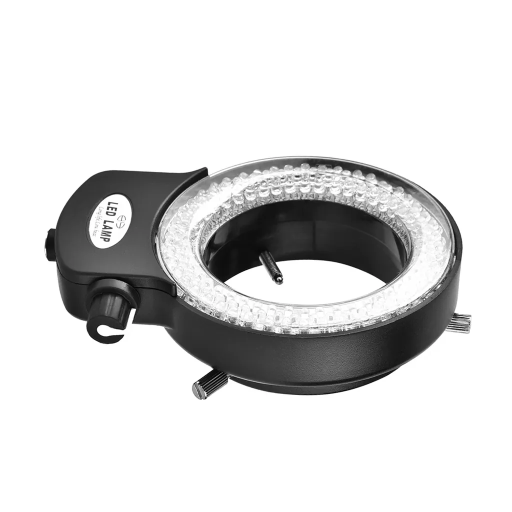 Lampada Anello 144 LED per Microscopio Stereo: Luce Professionale Nera - 6