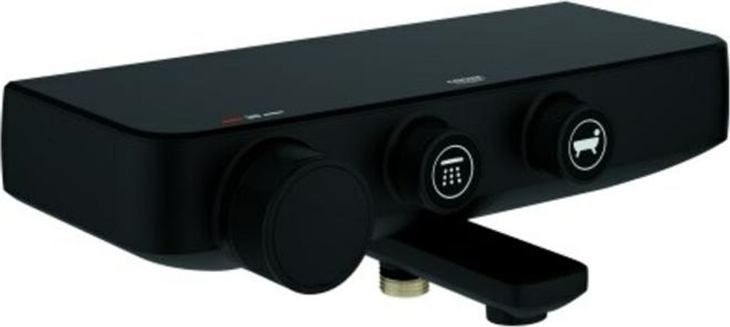 Grohe Wannen-Thermostat Grohtherm Smartcontrol 1/2", Wandmontage, phantom black