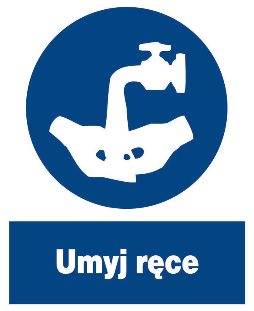 ZNO-9 - GEBOTSZEICHEN - Hände waschen - Schild