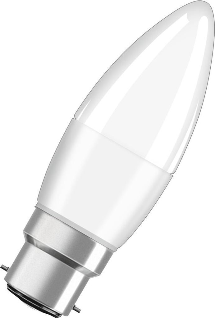 Osram, type B, 5,7 Watt, fitting B22d, 470 lumen, 10.000 Productafbeelding 