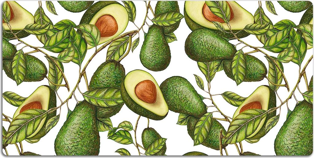 Schreibtischmatte Tischunterlage 120x60 cm Mauspad - Eine Avocado