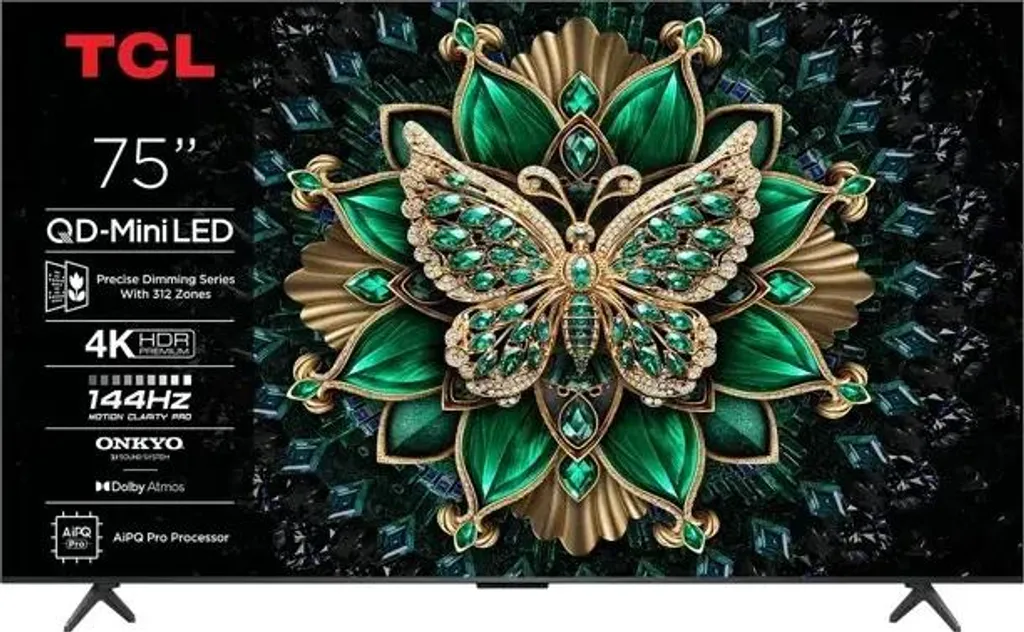 TCL C6K 75C6K TV 190,5 cm (75") 4K Ultra HD Smart TV Wi-Fi Metallic