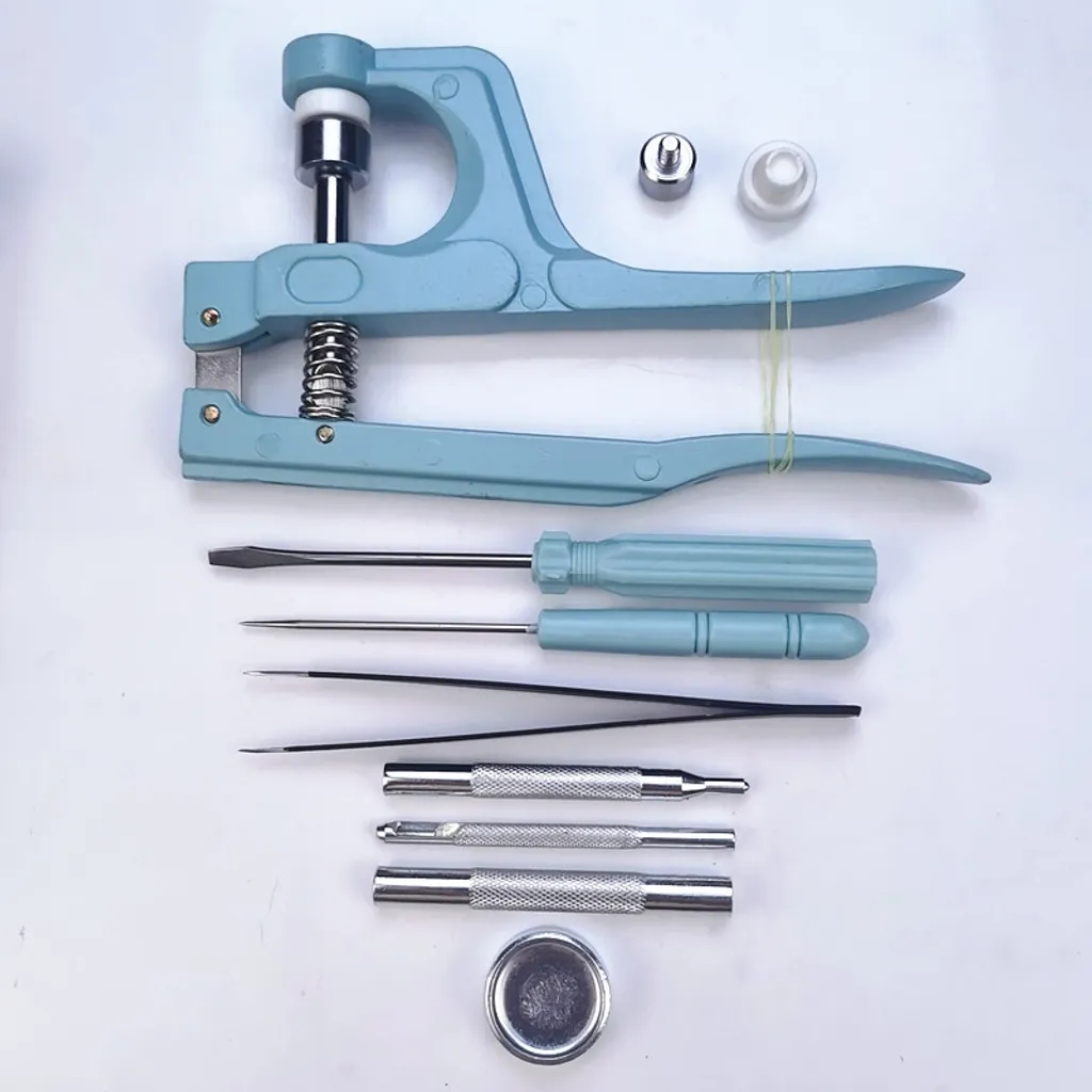 INF Kit de fixations à boutons-pression avec pince, 100 sets multicolore