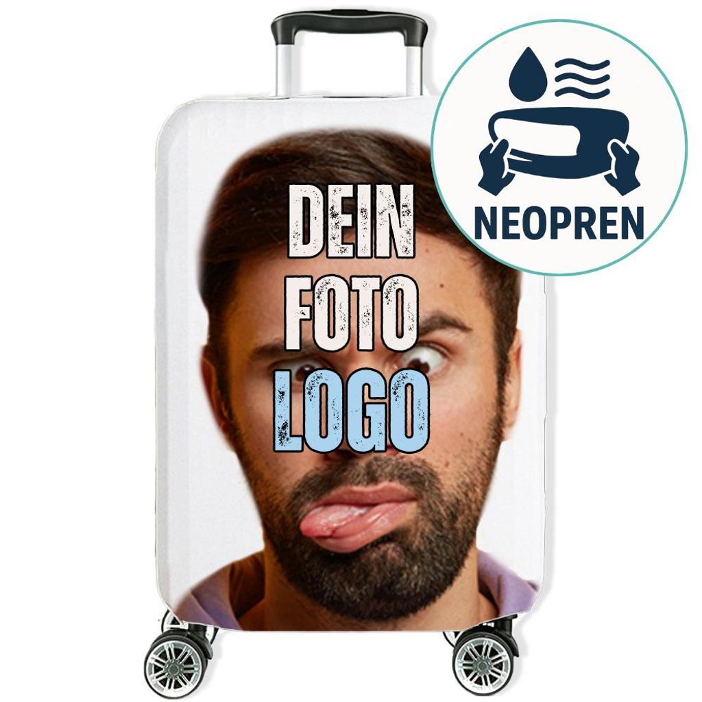 Personalisierbare Kofferhülle 27–31 Zoll Neopren, elastisch Produktbild 