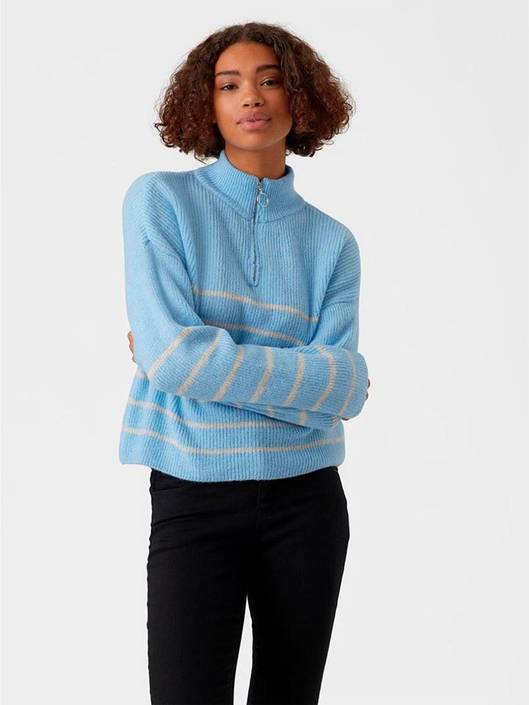 Vero Moda Olina Halbzippullover Blau XS Frau Blau XS