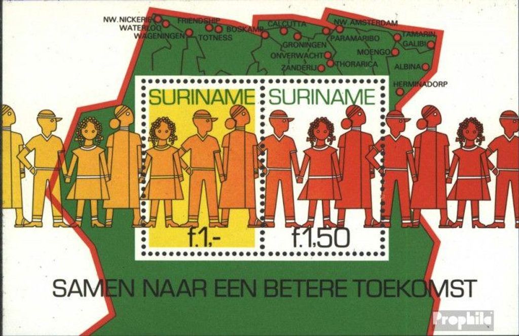 Briefmarken Suriname 1981 Mi Block29 (kompl.Ausg.) Produktbild 