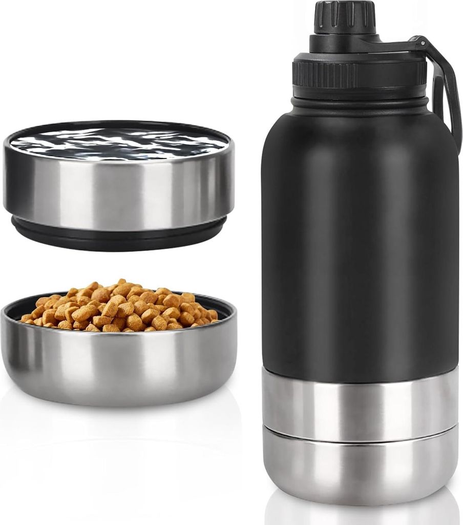 Trinkflasche Hunde für Unterwegs 950ml – Isolierte Produktbild 