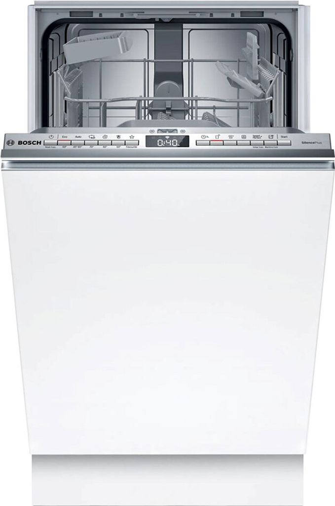Bosch Serie 4 SPV4HKX10E, Voll integriert, Single (45 cm breit), Edelstahl, Tasten, 1,75 m, 1,65 m
