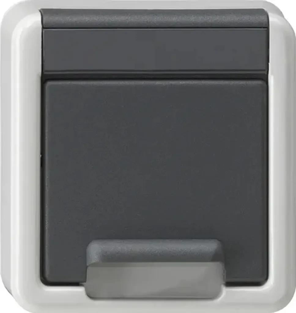 Couvercle de prise gris SCHUKO KD étanche WG AP 494230 haute résistance