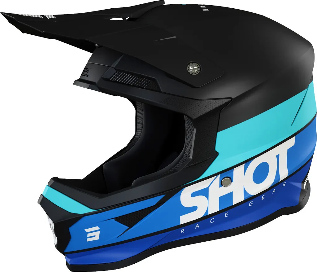 Casque Shot Furious Story Ultra Léger en Taille XL 61/62 Noir Bleu