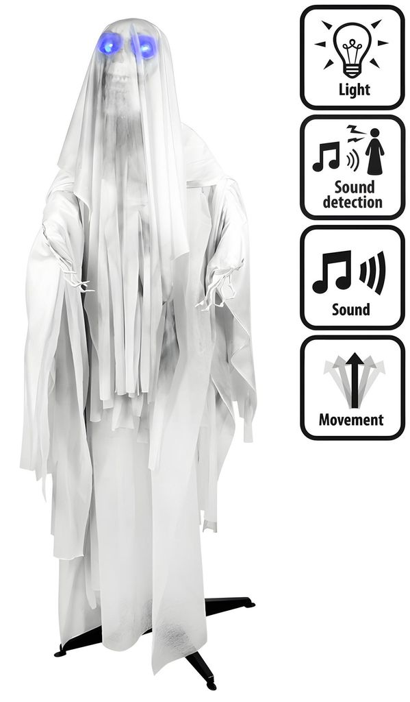Geanimeerd griezelspook, Halloween decoratie – 170 cm Productafbeelding 