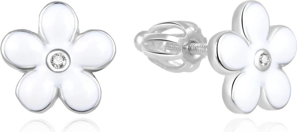 Boucles d'oreilles fleurs en argent - Accessoire chic pour mariage et fête