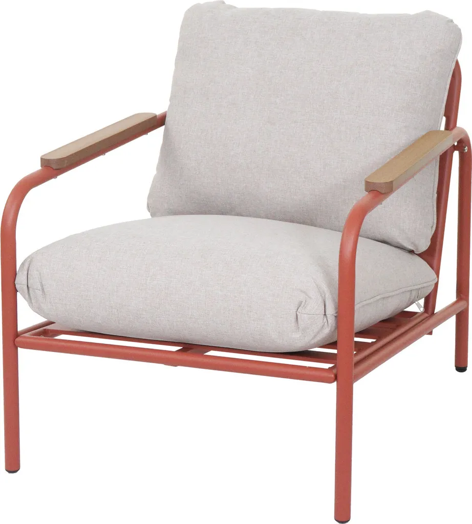 Canapé de jardin 2 places 125cm en aluminium et tissu oléfine premium
