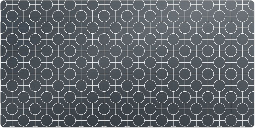 Geometrische Kreise– Schreibtischunterlage – Schreibtisch Tischunterlage – 100x50 cm – Unterlage Groß Schreibtischmatte