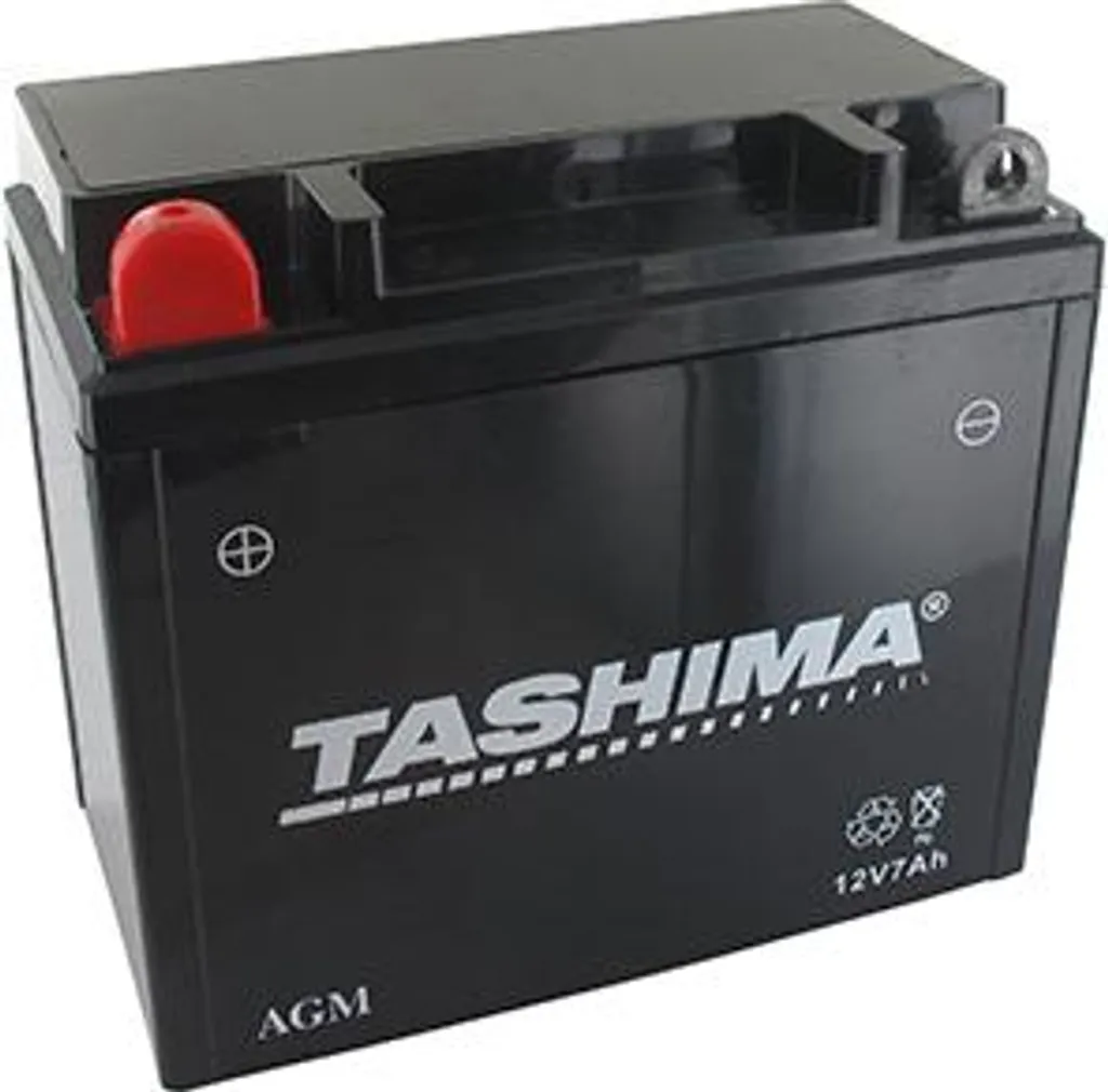 Batterie Plomb 12V 7Ah Gel AGM remplace Yuasa YB7BS borne + à gauche
