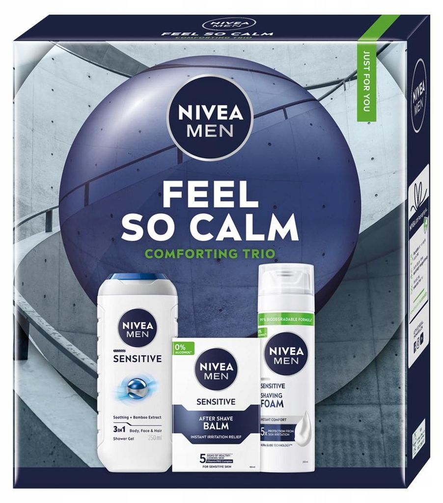 Nivea Men Feel So Calm-Set für komfortable Rasur für Produktbild 