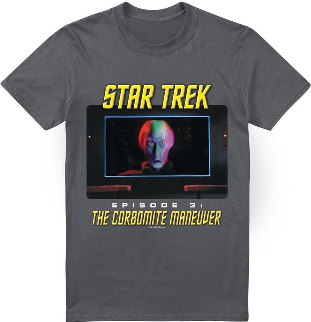Star Trek - "The Corbomite Maneuver" T-Shirt für Herren TV5651 (XXL) (Holzkohle)
