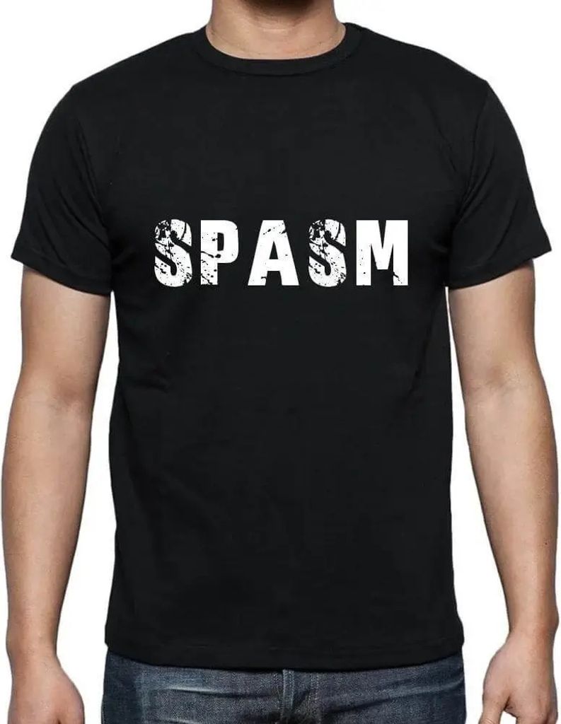 Herren Grafik T-Shirt Spasmus – Spasm – Öko-Verantwortlich Vintage Jahrgang Kurzarm Lustige Druck Geburtstag Geschenk Mann