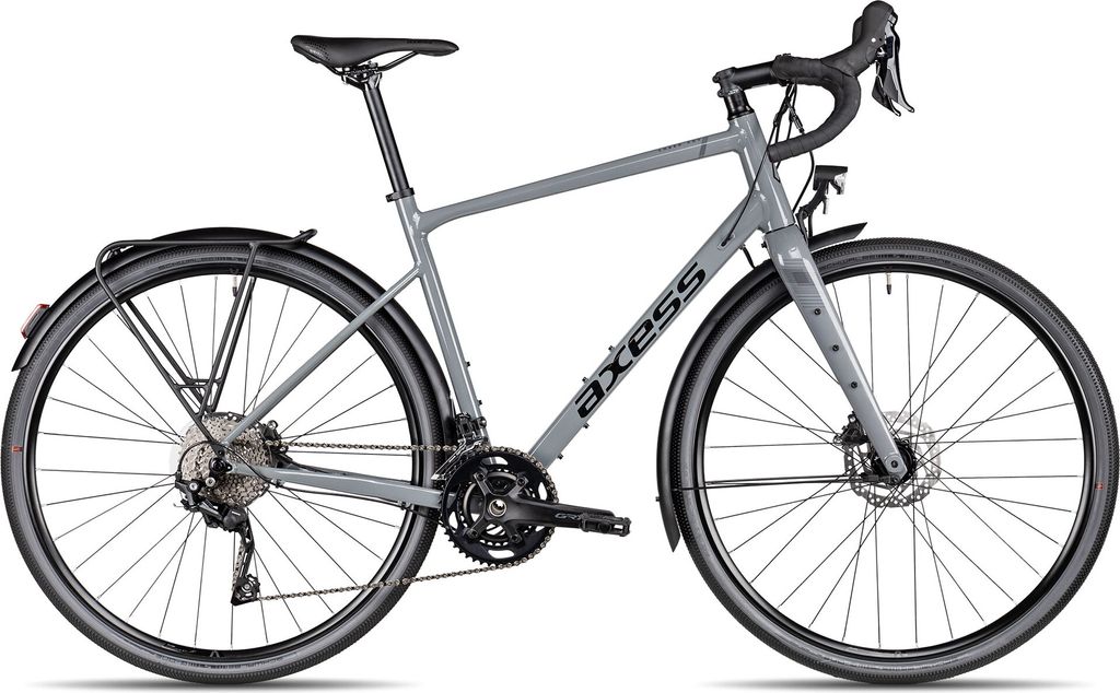 Axess CREED ADV EQ sportliches Herren-Gravelbike 28 Zoll Hellgrau 61 cm