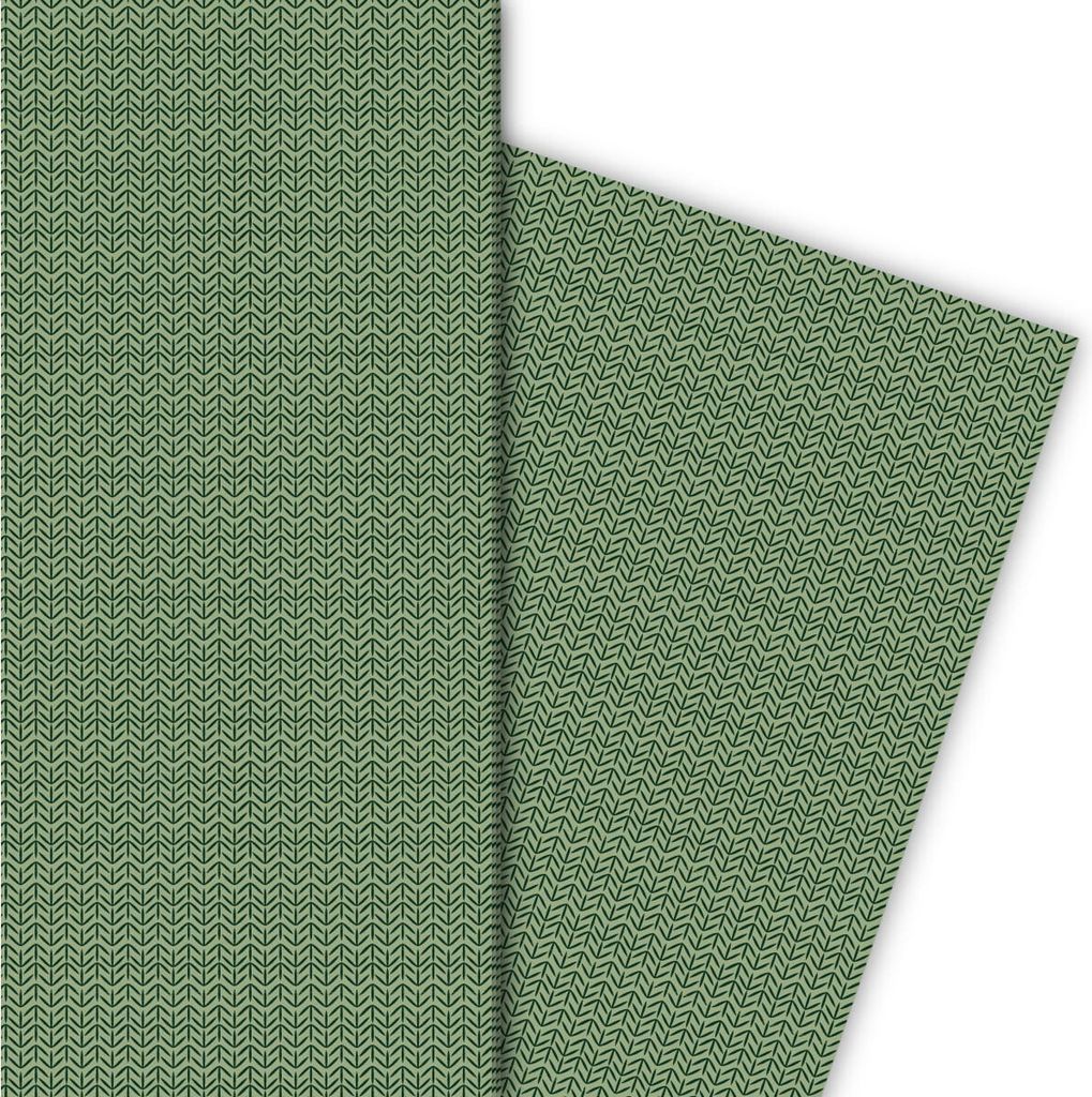 Edles Geschenkpapier in Tweed optik in grün - G6256, 32 x 48cm