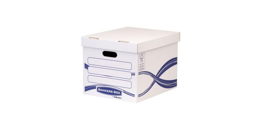 Bankers Box Archivschachtel Basic 4460801 317x287x384mm ws/bl