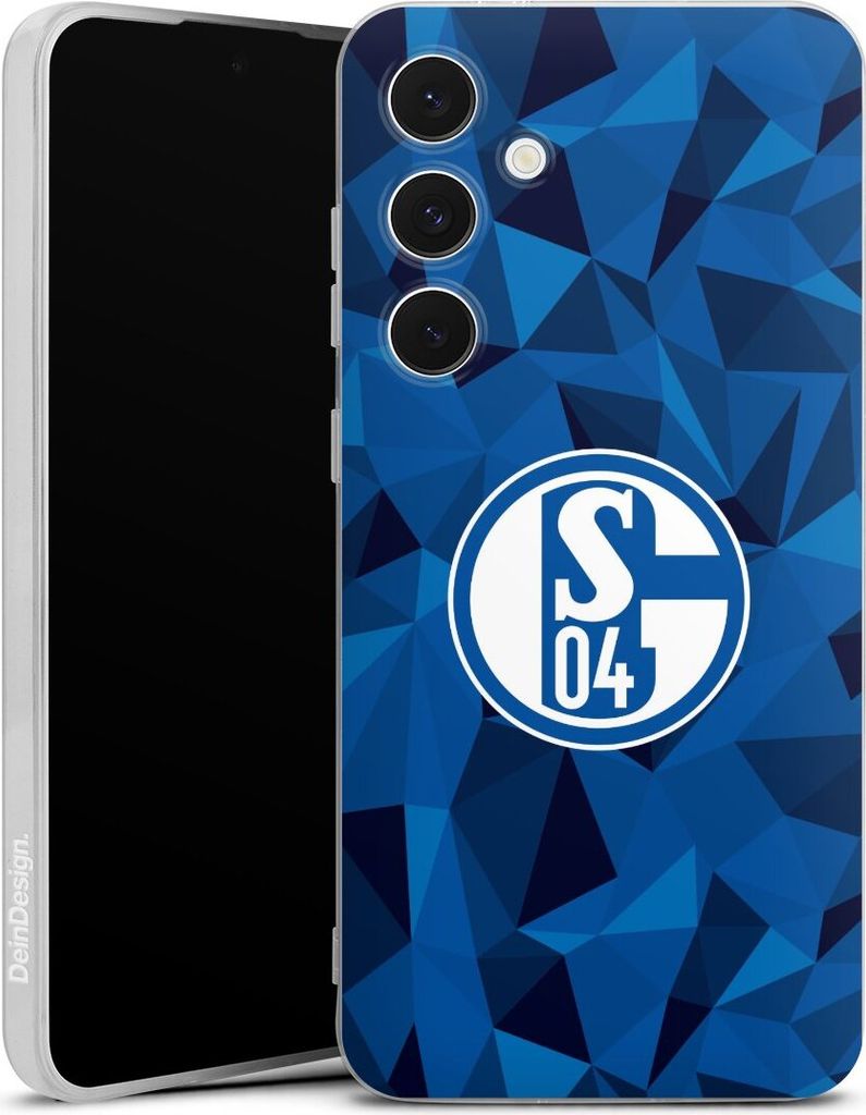 DeinDesign Handyhülle für Samsung Galaxy S24 FE 5G Silikon Hülle Case Smartphone Schutzhülle Camouflage FC Schalke 04 Muster
