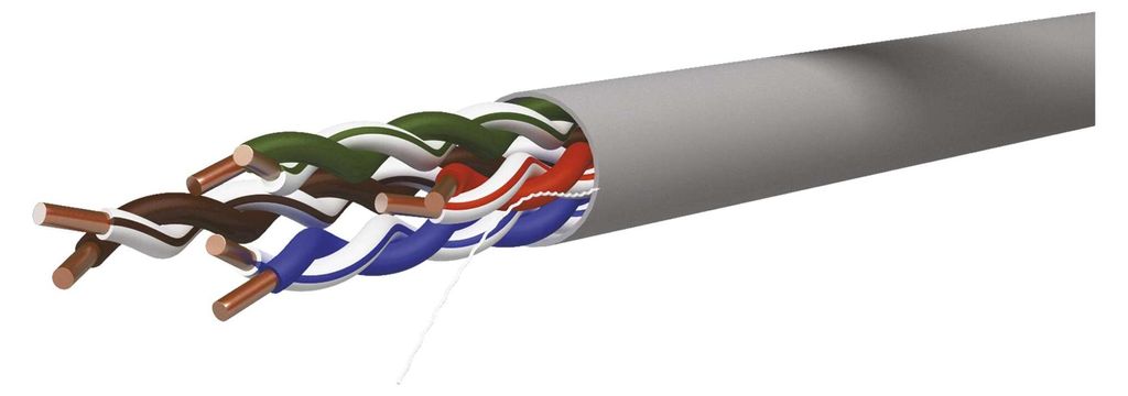 EMOS UTP Netzwerkkabel CAT 5e, 100m, PVC, CAT5e-Patchkabel UTP, Gigabit LAN Kabel, ungeschirmtes Ethernet Kabel, für Innenbereich , S9141